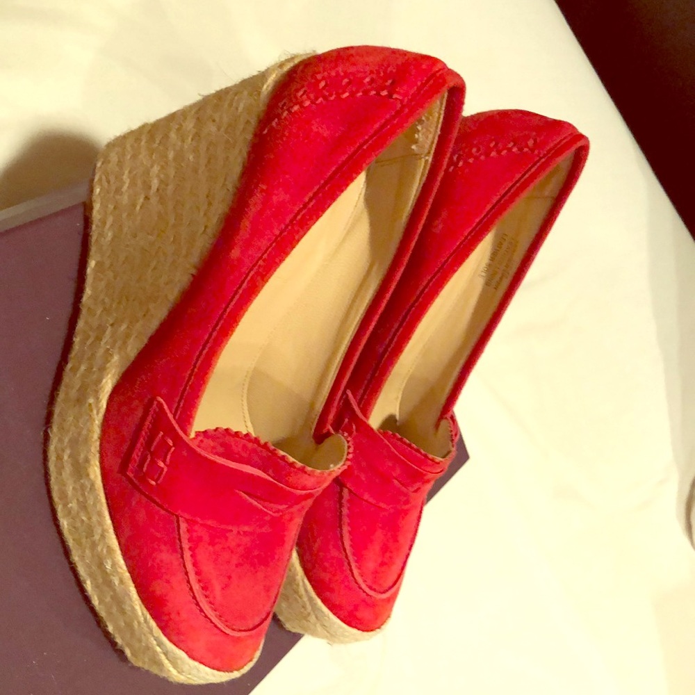 Altuzarra for J Crew gorgeous red espadrilles.
